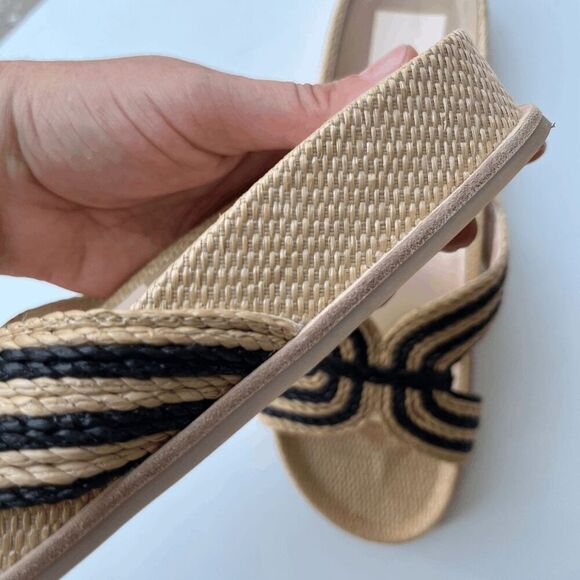Dolce Vita Selda Raffia Slide Sandals Cork Look Sole Women’s Sz 8.5 - Picture 3 of 9
